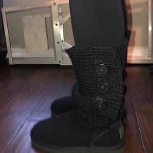 Women’s black UGG boots